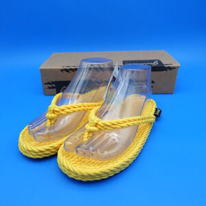 Gurkee's Tobago Thong Women's 6 Yellow Rope Sandals Beach Water Shoes NIB